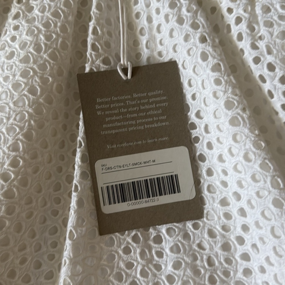 Everlane Textured White Midi Dress - Picture 10 of 13